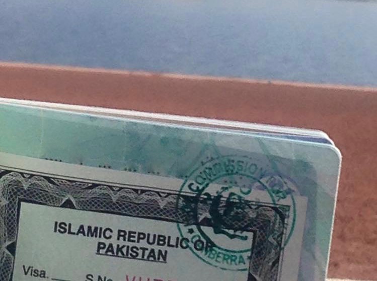 Getting a Pakistani visa in Canberra, Australia