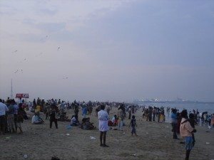 Chennaikers flock to Marina Beach on a summer's afternoon