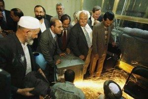 The chests being opened in Kabul in 2003 (Image: Venetian Red)