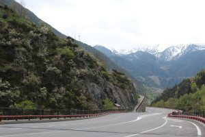 The road into Andorra