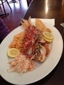 Grilled fish at Los Latinos