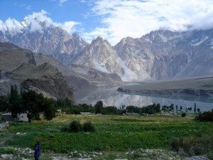 Attabad Lake and the Cathedral Range, near Passu