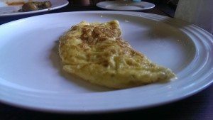 Omelette at L'amandier Chennai