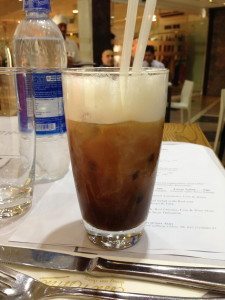 An iced coffee at The Delicatessen by Coso Nostra