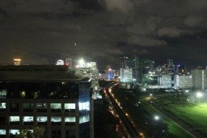 Bangkok's Silom district by night