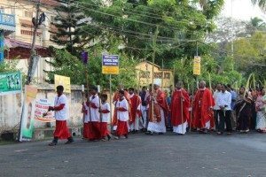 Palm Sunday at Santa Cruz Cathedral, Kochi