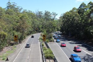 The final stages of the M1 at Wahroonga