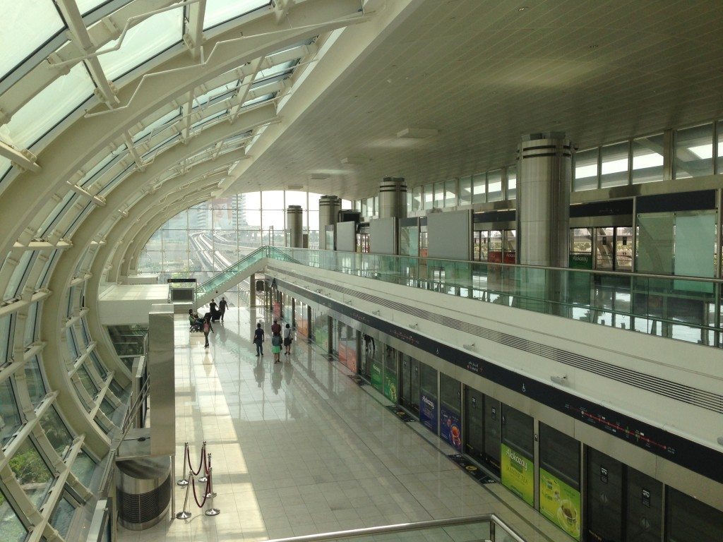 One of the Dubai Metro's airport stations