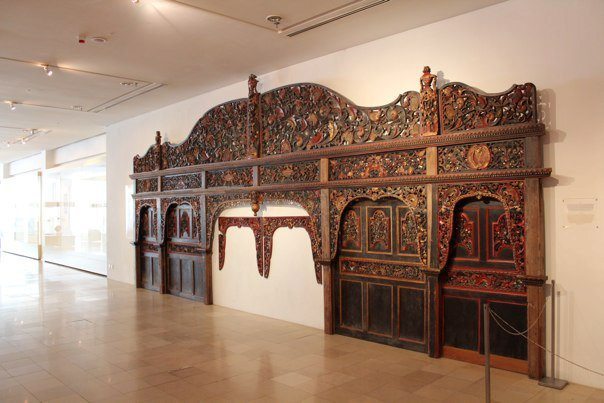 An traditional Indonesian or Malaysian room partition (purdah) at the Islamic Arts Museum, Kuala Lumpur