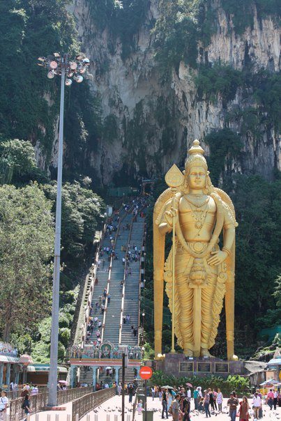The entrance to the Batu Caves