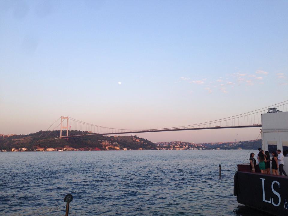 Fatih Sultan Mehmet Bridge crosses from the European to the Asian side of Istanbul, right near the wedding venue!