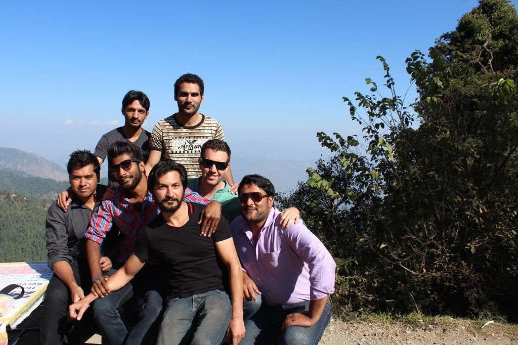 With the crew at Murree