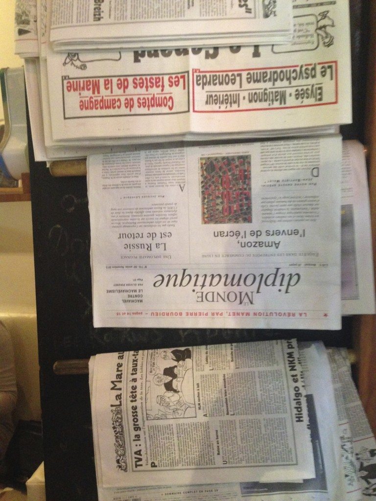 French newspapers at Roule Galette