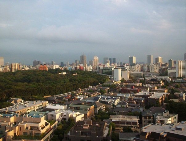 Late afternoon over Tokyo's Shinagawa district