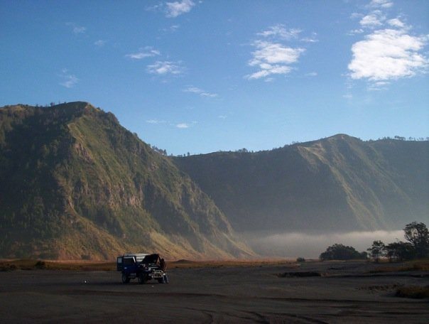 Near Mt Bromo's crater