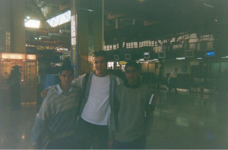 With Javed and Mehdi at Shiraz Airport