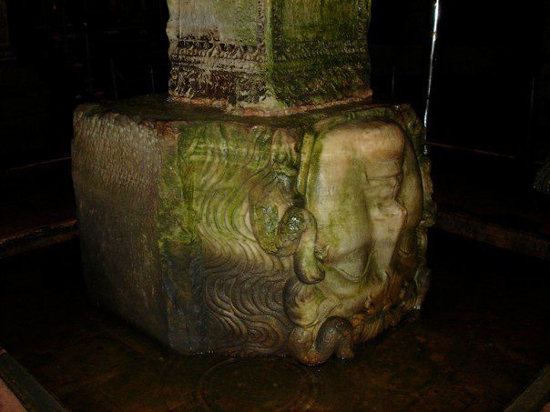 Medusa column bases in Basilica Cistern