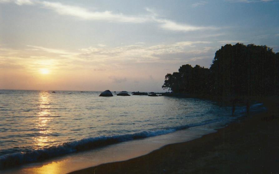 Sunset at Tanjung Bidara Beach