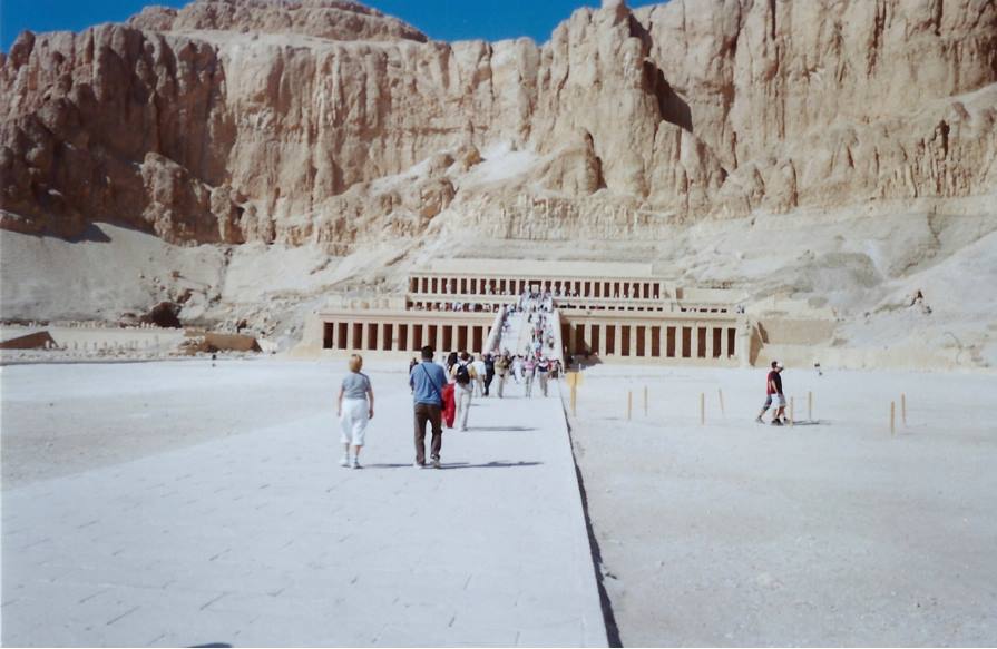 The scene of the 1997 terrorist attack, Temple of Hatshepsut, Valley of the Kings, Luxor