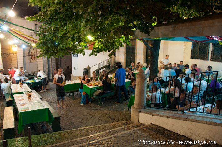 Fish BBQ Dinner at Pateo 13 in Lisbon