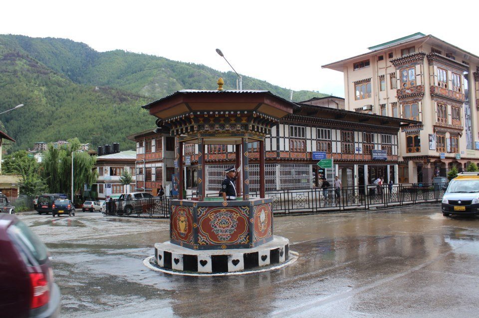 Thimphu central traffic post