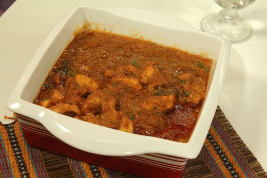 A more authentic butter chicken from Pakistan - note the colour and consistency. (Image: Shireen Anwar, Hamari Web)