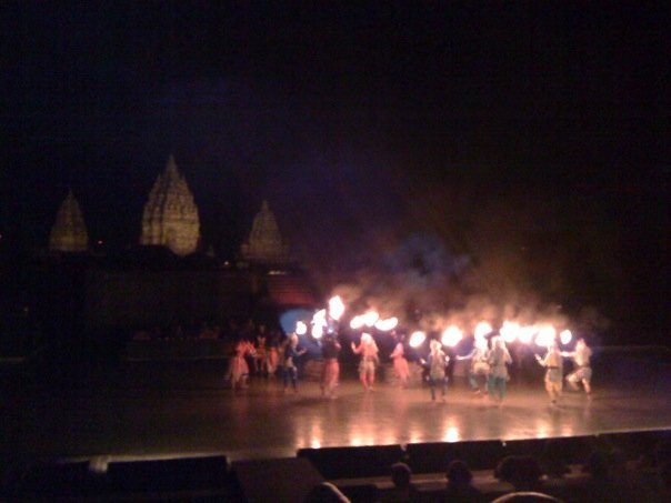 Ramayana Ballet performed at Prambanan