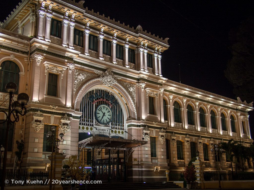 The Central Post Office at Night