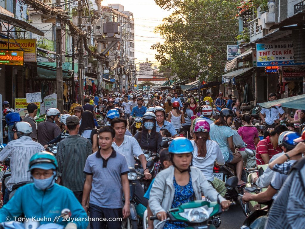 The Streets Get Pretty Crowded in Saigon