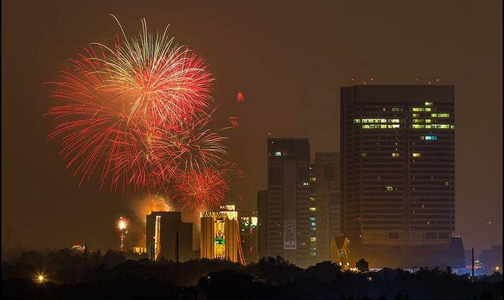 Fireworks over central Islamabad (Image: supplied)