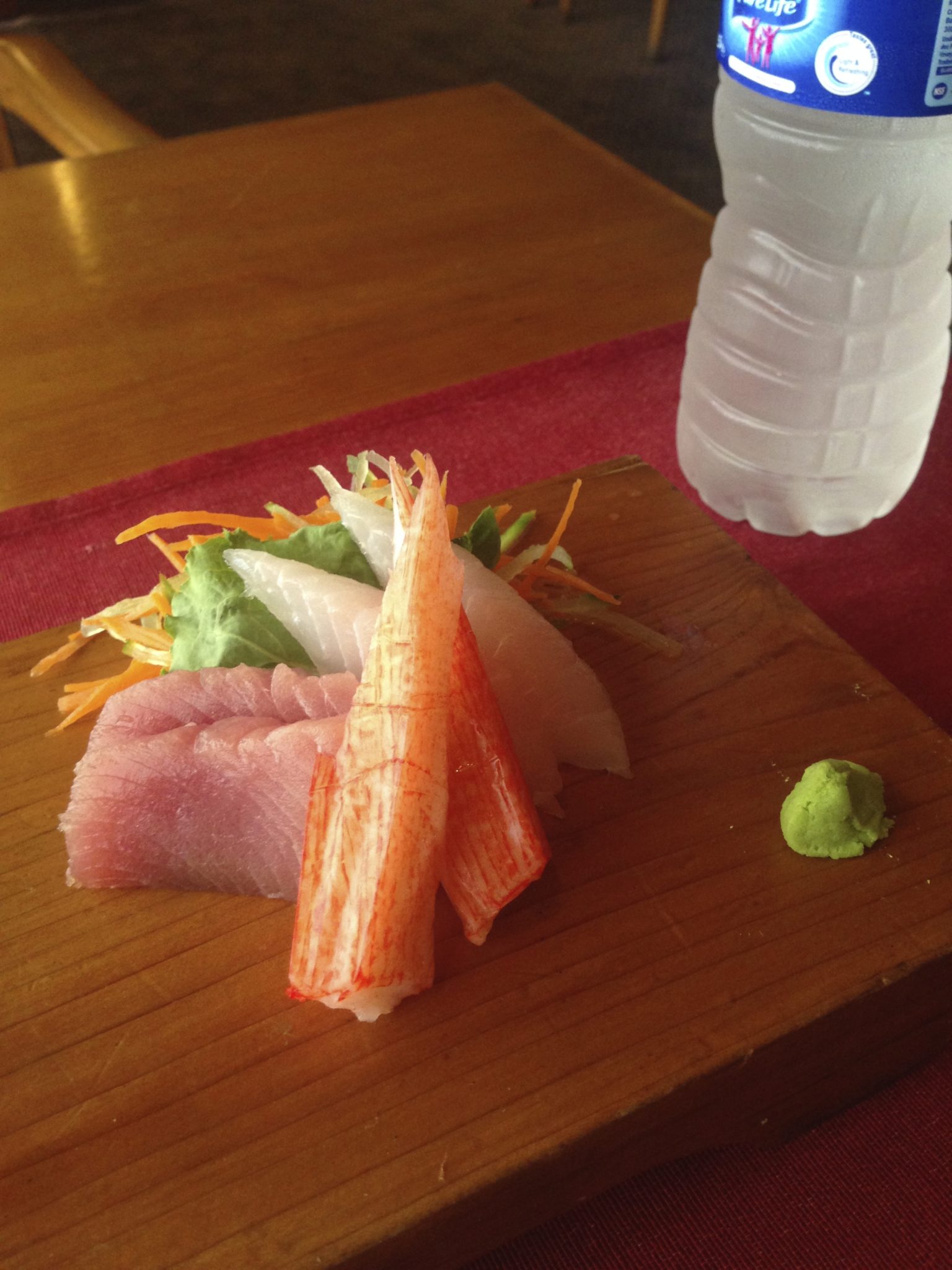 Sashimi plate at Fujiyama