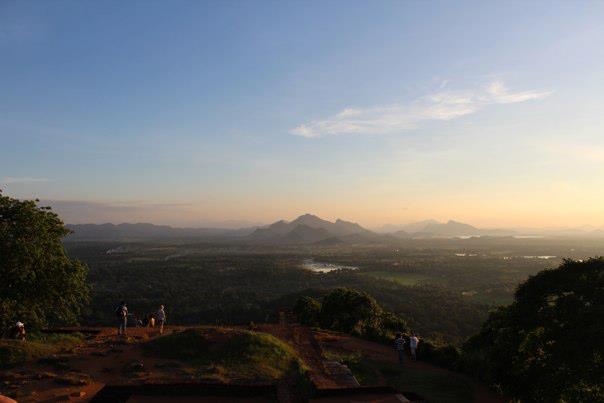 The view from the top of Sigiriya's Lion Rock