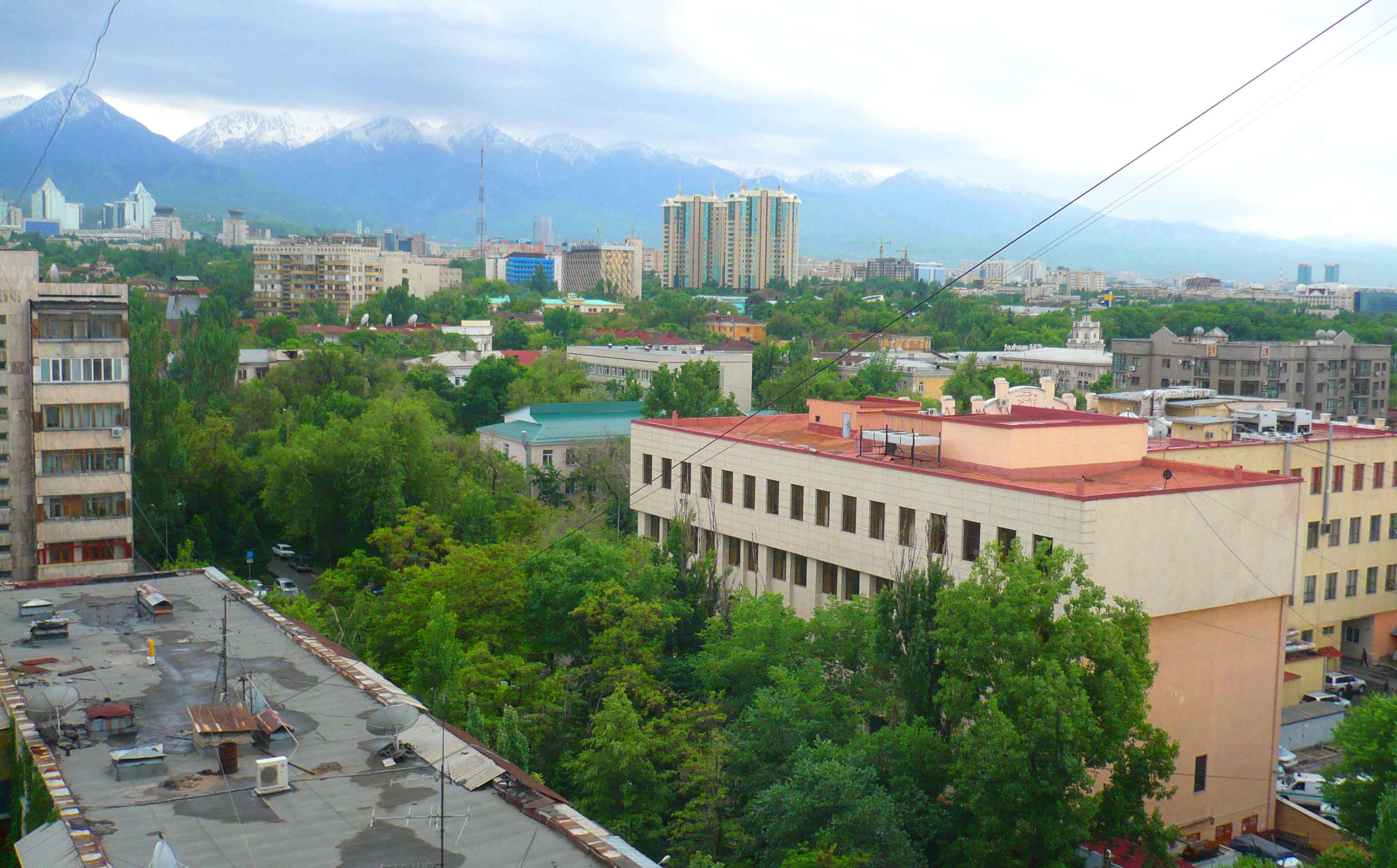 Almaty from the apartment