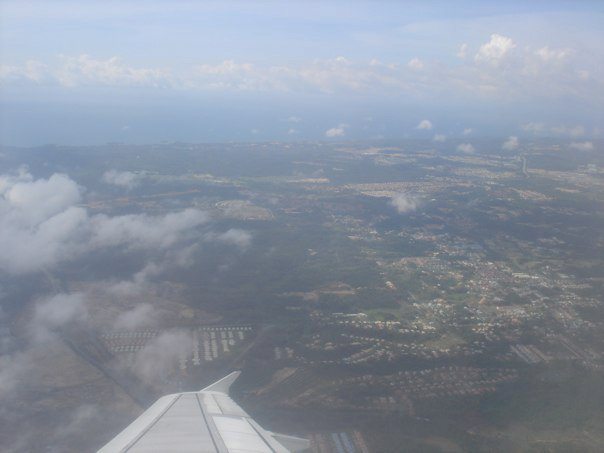 Flying over Bandar Seri Begawan