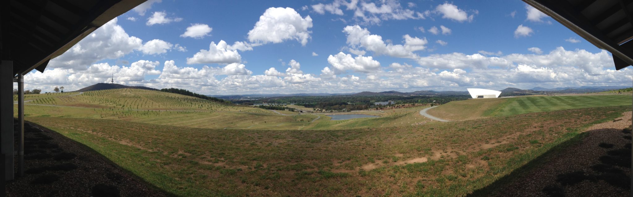 Panorama of Canberra from the National Arboretum