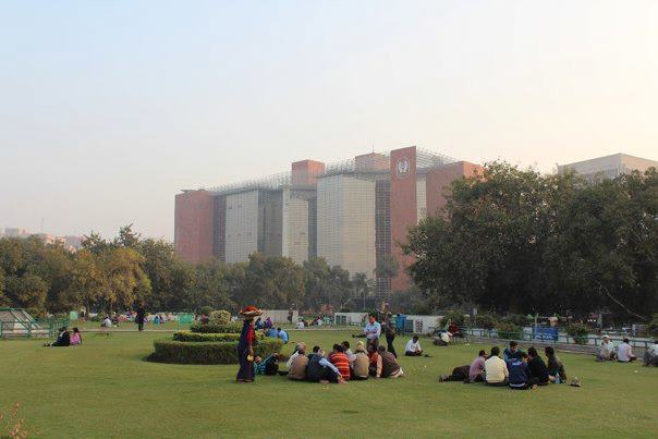 Delhi's central park in Connaught Place