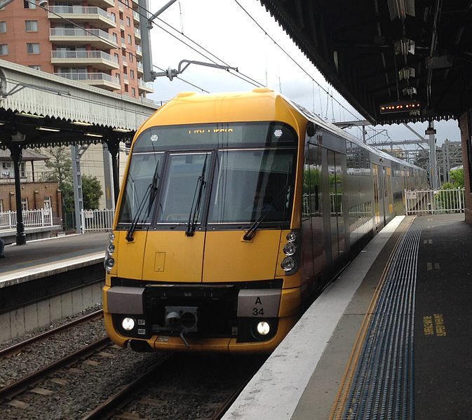 Sydney Train at Strathfield Station (Image: EurovisionNim, Wikimedia Commons)