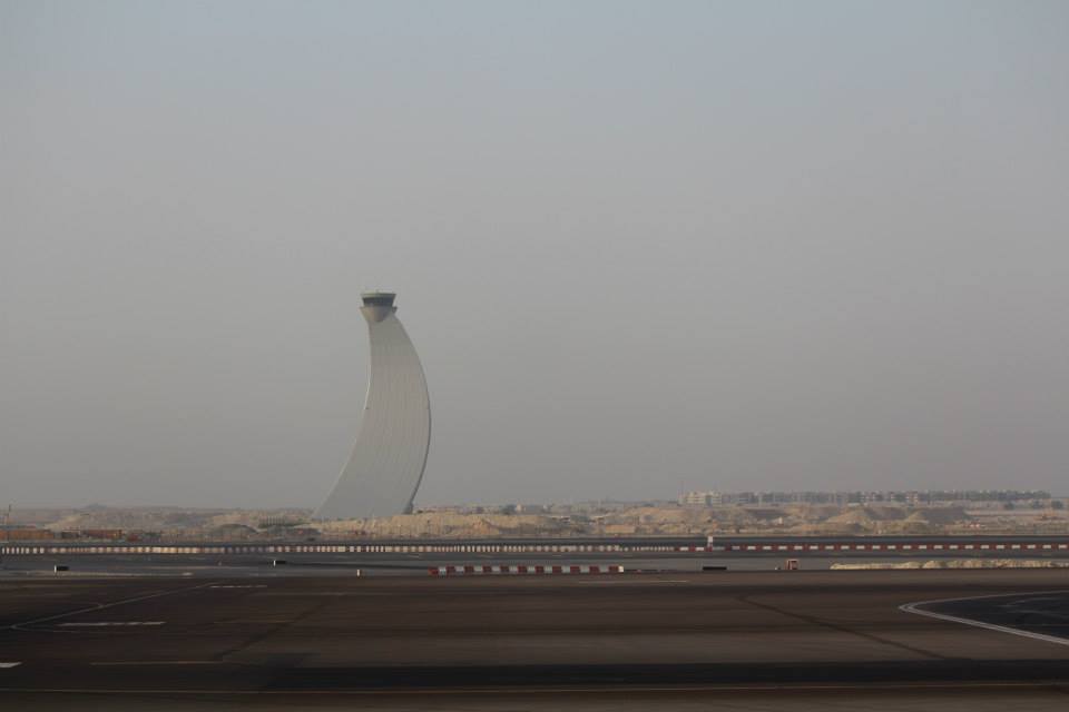 Abu Dhabi International Airport's air traffic control tower