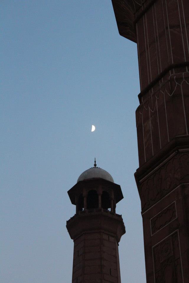 moon and minar