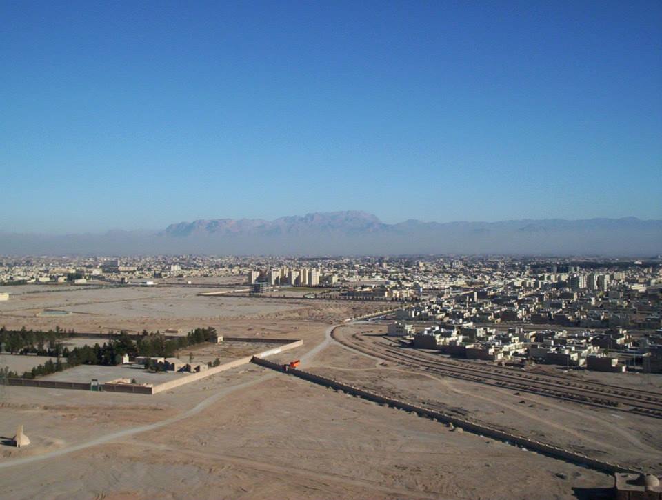 Yazd's urban sprawl