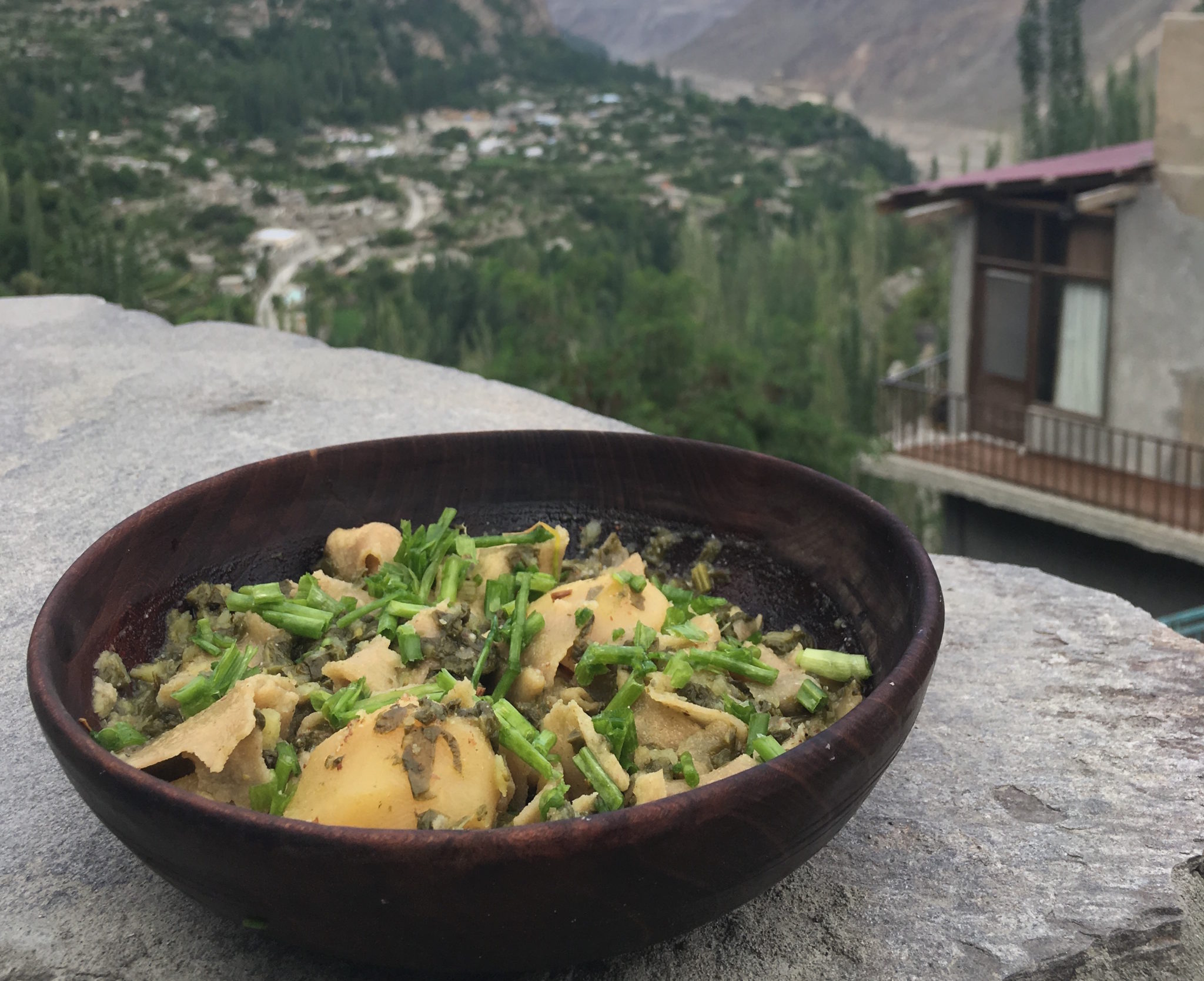 Chowing down in the Hunza Valley