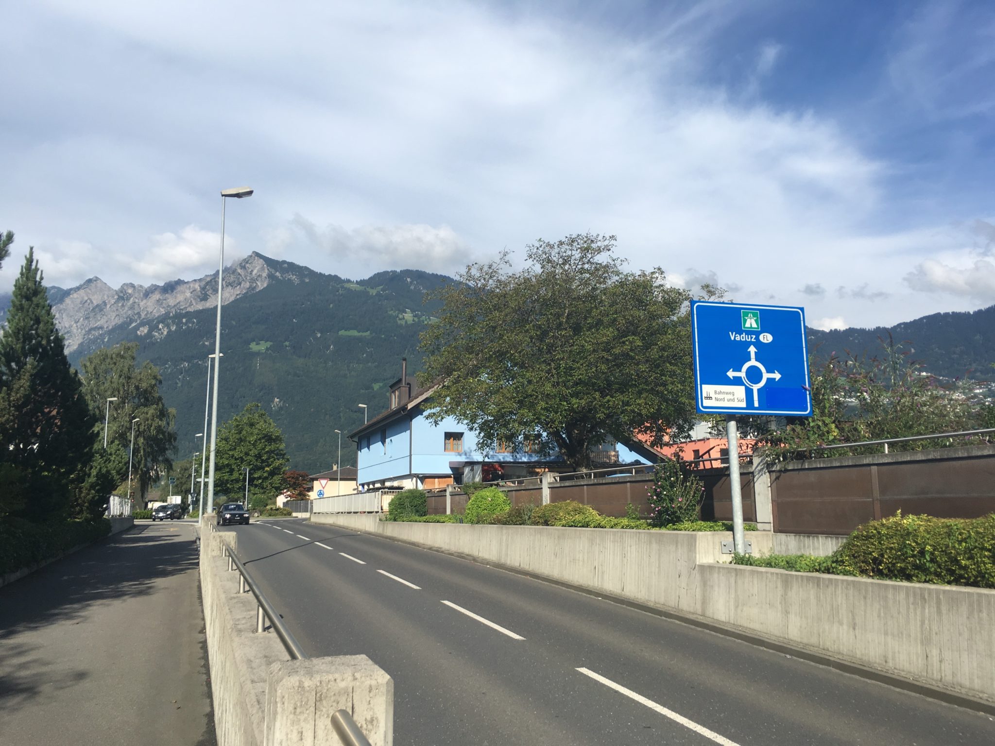 Sevelen is a small service town on the Swiss side of the Switzerland - Liechtenstein border