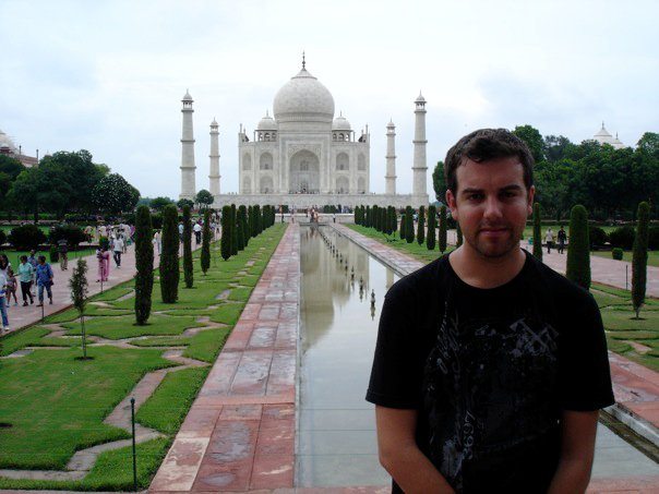 At the Taj Mahal in 2010, after I finished my studies.
