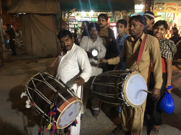 Dhol players for Data Ganj Bakhsh in the streets of Lahore