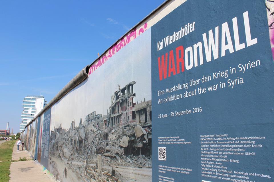 Berlin Wall Syria war exhibition