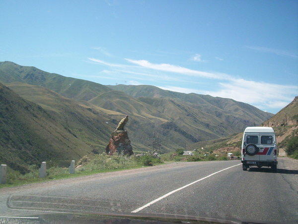 The road to Issyk-Kul