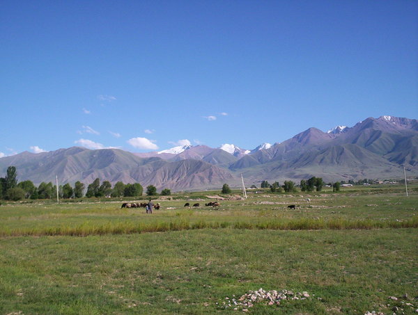 mountains in Kochkor