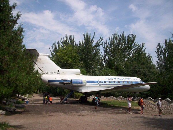 A Yak-40 in a park.