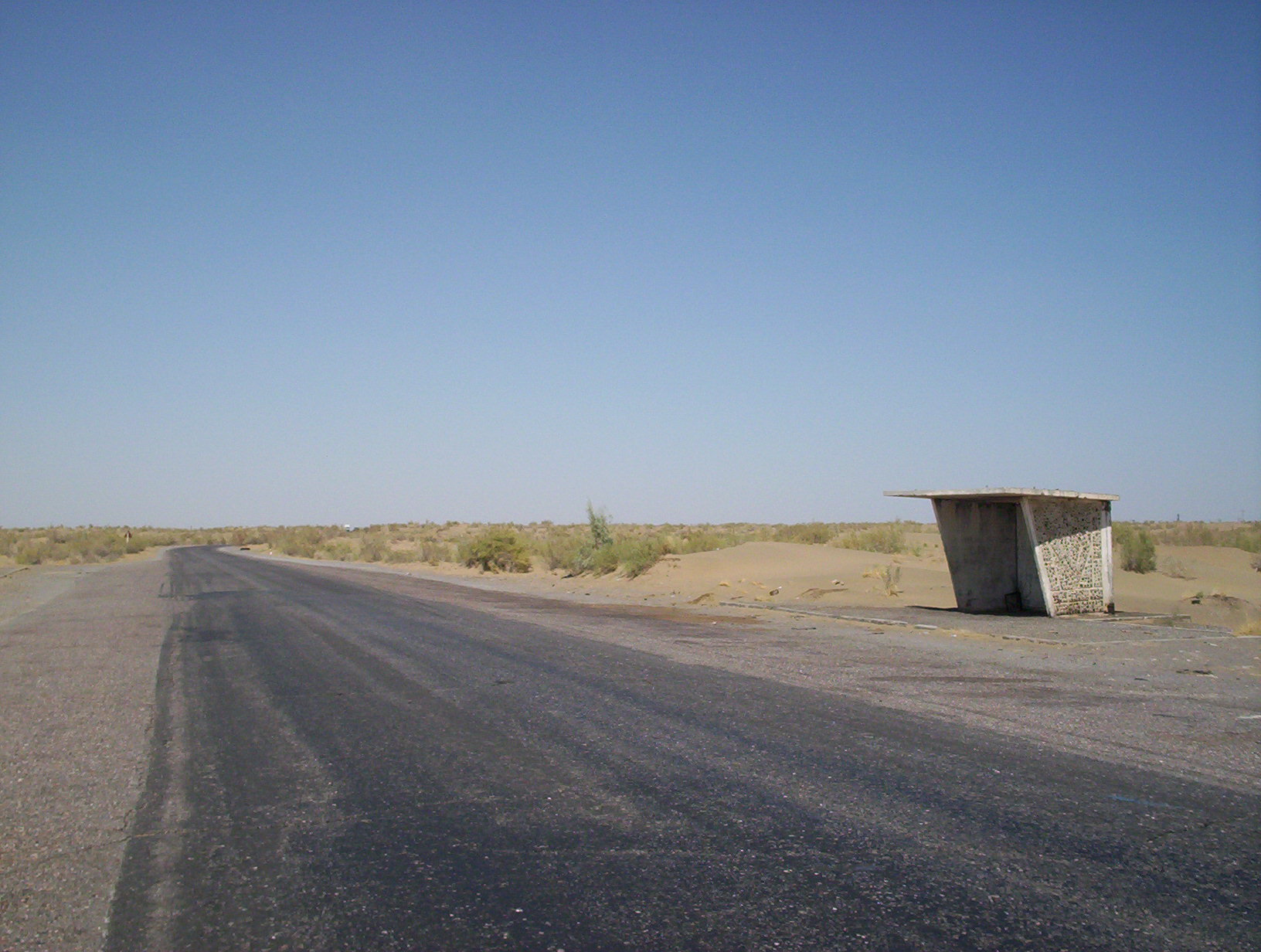 Crossing into Turkmenistan at Farab