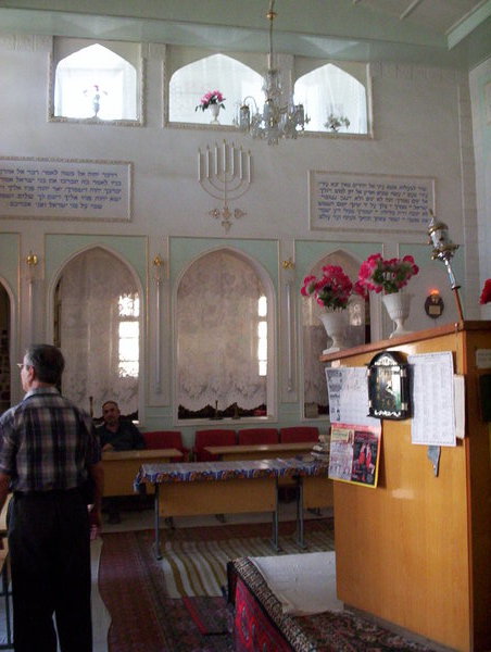 Inside the Synagogue of Bukhara